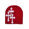Gorro jacquard masculino e feminino, chapéu hip-hop popular europeu e americano, chapéu de lã para esportes ao ar livre, chapéu de tricô moderno de rua