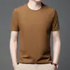 Camiseta de Manga Corta Waffle para Hombre Verano Camiseta Básica Color Sólido Ropa Versátil Camiseta de Media Manga Camiseta de Verano para Hombre