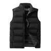 Chaleco de trabajo exterior impermeable, cortavientos y cálido, adecuado para ventas transfronterizas, engrosado para otoño e invierno, chaleco de esquí de algodón relleno de plumón, hecho a medida