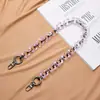 Nuevo y moderno y versátil accesorio para bolso de hombro con cadena hecha a mano de acrílico para mujer con accesorios metálicos, accesorio de correa de hombro única