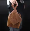 Tabla de Cortar Creativa de Nogal Negro y Madera de Acacia para Parejas Bandeja de Madera para Bistec y Pan Set de Tablas de Cortar de Madera Tabla para Suplementos Alimenticios con Correa