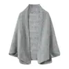 Elegante y con clase~Bufanda y chal 100% lana pura para mujer, adecuados para otoño e invierno, capa larga tejida para abrigarse