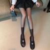 Medias de Seda con Costura Artefacto para Piernas de Luz Negra para Mujer Otoño Primavera Verano Pantalones Delgados Sexys Medias de Red Sexys Falsas hasta el Muslo