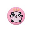 Insignia Redonda de Tela Bordada de Panda Lindo de Dibujos Animados Insignia de Barra Redonda Accesorios para Bolsos Ropa Insignia de Hoja de Lata Pequeños Regalos