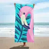 Toalha de Banho Microfibra Absorvente Pronta-a-Usar Popular Transfronteiriça Férias Ativa Secagem Rápida Toalha de Praia Estampada Litoral