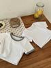 Camiseta Moderna para Niñas con Hombros Normales, Nuevo Estilo de Verano para Bebés, Corte Ajustado, Top Corto Dulce y Audaz