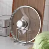 Prateleira de Armazenamento Espessada Sólida de Aço Inoxidável para Tábuas de Corte, Tampas de Panelas Domésticas, Prateleira de Armazenamento Multifuncional Espessada para Armários de Cozinha