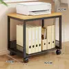 Estante de Almacenamiento para Impresora Debajo del Escritorio de Oficina Estante de Colocación para Copiadora Piso Estantería Sencilla Bocadillos Juguetes Carrito Pequeño