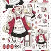 20 Hojas Lindas Ins de Alto Valor Personaje para Journaling Estilo Dulce Collage Chica Anime Material Decoración Pegatinas DIY