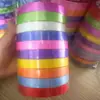 1.6 Cinta impresa con borde dorado suministros para fiestas bodas cuerda para atar globos campanillas de viento embalaje de cinta decoración navideña
