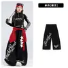 Traje de jazz para niña, moderno cuello alto para niña, conjunto de baile negro corto, atuendo de actuación de jazz, baile callejero para mujer