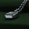 Colgante de Plata de Ley 925 Elefante Marca Zakilam Collar Seiko Collar de Plata Retro para Hombre Personalizado Al por Mayor