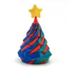 Árbol de Navidad de Gradiente Multicolor Impreso en 3D Juguete de Empuje Espiral Descompresión Divertida para el Hogar Adornos Decorativos de Alto Valor