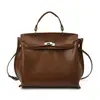 Bolsa Feminina Transfronteiriça Bolsa de Commuter Retrô Bolsa Platina Versátil de Mão Bolsa Kelly 2025 Nova Bolsa Tote de Ombro Cruzado