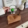 Bolsa de Gamuza Flocada para Mujer 2026 Nuevo Otoño Retro Gorpcore Bolso Cruzado de Hombro Único Bolso Cruzado Tipo Almohada
