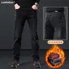 Calça Jeans Preta de Alta Qualidade para Homens Corte Reto Slim Fit Calças Longas Novo Estilo 2026 Marca Tendência Versátil Casual Calças Masculinas Temporada Outono Inverno