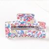 Gurex Joyería Transfronteriza Nuevo Estilo Japonés y Coreano Pinza Lujo de Gama Alta Flor Cuadrado PVC Pasador Accesorios para el Cabello