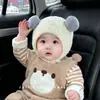Gorro de Bebé Otoño e Invierno Lindo Súper Lindo Gorro con Protección para las Orejas Engrosado y Cálido para Bebé y Niño Pequeño Gorro de Punto tipo Pullover Resistente al Viento para Exteriores