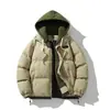 Ropa Acolchada de Algodón Falsa de Dos Piezas para Hombre Invierno 2024 Nueva Holgada Color Caramelo Cálida Chaqueta Acolchada de Algodón Chaqueta Acolchada de Algodón Abrigo de Invierno para Hombre Versátil