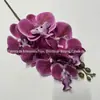 Orquídea Borboleta Artificial Pequena de 7 Flores, Material de Flor Decorativa Estilo Europeu, Cores de Outono, Flores Artificiais Atacado para Casamentos e Hotéis