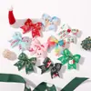 Acessórios de Cabelo Personalizados para Meninas de Natal Transfronteiriços Tecido Estampado Alce Acessórios de Festa Princesa Grampo de Cabelo Grampo de Cabelo 4791