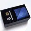 [Cajas de Regalo] Set de Cinco Piezas para Hombre Corbata de Vestir 8cm Corbata de Negocios Broche Set de Pinza para Corbata