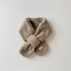 Gola de Inverno Coreana Qiunan para Crianças Novas Luvas ins Inverno Meninas Bebê Forrada com Fleece Grossa Quente Luvas de Pendurar no Pescoço