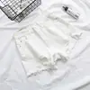 Shorts de Mezclilla de Cintura Alta de Verano para Mujer Spice Girls High Street ins Adelgazantes Holgados Rasgados Piernas Anchas Talla Grande de Línea A Pantalones Calientes de Moda
