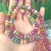 5x 8mm turmalina aguamarina amatista lavanda color calcedonia cuentas de ábaco cuentas sueltas cuentas de rueda diy al por mayor