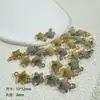 Pingente estrela de cinco pontas de plástico CCB perfuração geométrica pulseira de joias artesanais DIY transfronteiriça acessórios para colar
