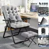 Silla plegable reclinable, adecuada para siestas en la oficina, se puede usar para sentarse o acostarse, una silla cómoda para relajarse, con respaldo, ideal para habitaciones de estudiantes o como silla de computadora