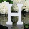 27 letras 8CM de altura ornamentos de letras em inglês de madeira branca e decoração de casamento para casa adereços de tiro &amp;-S