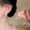 Brincos florais frescos estilo floresta para mulheres, estilo férias na praia primavera/verão, moda dopamina, brincos de tarraxa elegantes e bonitos