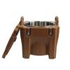 Barril Térmico Comercial 40L Barril de Aço Inoxidável 304 Barraca de Cantina Barril para Arroz e Vegetais Isolamento Térmico e Refrigeração Barril de Uso Duplo