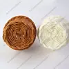 [] cesta portátil mini cesta cesta de vime trançada cesta de rattan plástico cesta de rattan de parede varanda sala de estar cesta de flores portátil