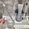 Vaso para Enjuague Bucal con Patrón de Glaciar para Uso Doméstico, Vaso para Cepillado de Dientes y Lavado para Mujeres, Vaso Dental, Vaso Transparente de Gran Capacidad para Cepillos de Dientes