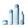 Materiales de embalaje para cuidado de la piel tipo tapa redonda en stock, botellas tipo dispensador para set de tónico y loción, botellas vacías de 30ml para crema y crema facial