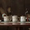 Taza Cultural y Creativa de Dunhuang Taza de Té Cerámica con Filtro y Tapa Taza de Té Personal de Oficina de Gama Alta Taza de Separación de Té y Agua