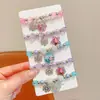 Pulseira Kuromi Infantil Sanrio Meninas Doce Fofa Desenho Animado Feita à Mão Corda de Mão Pequeno Presente Acessórios Delicados