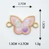 Pulsera Collar Colgante Accesorios DIY Materiales Nueve Estilos Mariposa Aleación Conector Doble Colgante Joyería