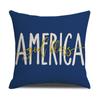 Nova Fronha de Almofada de Poliéster Estampada com Bandeira do Dia da Independência Americana da Amazon Capa de Almofada para Sofá de Sala de Estar em Casa Transfronteiriça