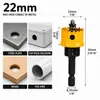 Broca Abridora de Agujeros Metálicos para Taladro Eléctrico con Vástago Hexagonal para Chapa de Hierro, Caja Eléctrica, Pladur, Carpintería, Plástico, Acrílico