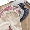 Ropa para Niños Invierno Pantalones de Pana para Niñas con Forro de Felpa Engrosados Tallas Pequeñas y Medianas Monos para Niños Pantalones Casuales de Terciopelo Pantalones Cálidos para Mujer