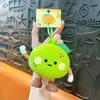 Porta-moedas de Silicone, Bolsa de Armazenamento de Morango, Pingente de Chaveiro, Estojo de Fone de Ouvido, Chaveiro, Acessório de Bolsa, Necessaire