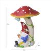 Nova Lâmpada Criativa de Cogumelo Enfeites de Anão em Resina Artesanato de Decoração para Casa, Mesa, Jardim e Gramado