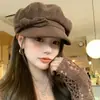 Boina vintage estilo japonés con lazo para mujer, nuevo sombrero de estilo newsboy de moda de alta gama para el sol de verano 2026