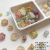 Caja Misteriosa Acrílico con Patrón Estilo Japonés Retro Borde Dorado Color Versátil DIY Abalorios Materiales Hechos a Mano para Principiantes