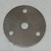 Accesorios para Mesa y Silla de Muebles de Tres Agujeros, Placa Redonda Pequeña de Acero Prensado en Frío Conectores de Ferretería para Muebles, Piezas Pequeñas de Hierro
