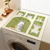 Funda Protectora para Lavadora de Tambor Almohadilla Protectora para Encimera Protección Solar Simple Impermeable Cubierta a Prueba de Polvo Tela para Cubrir Refrigerador Alfombrilla para Mesita de Noche