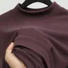 Camiseta térmica para hombre transfronteriza con cuello medio alto, nuevo estilo otoño/invierno, cepillada para abrigar, manga larga extragrande, con precio de 59